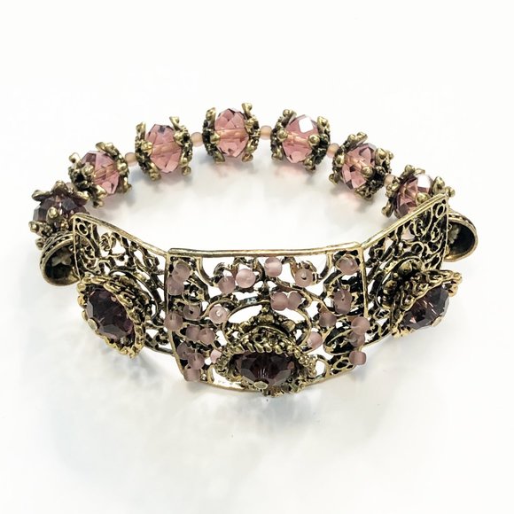 Pink Skieflower Gold Bracelet - Picture 3 of 5